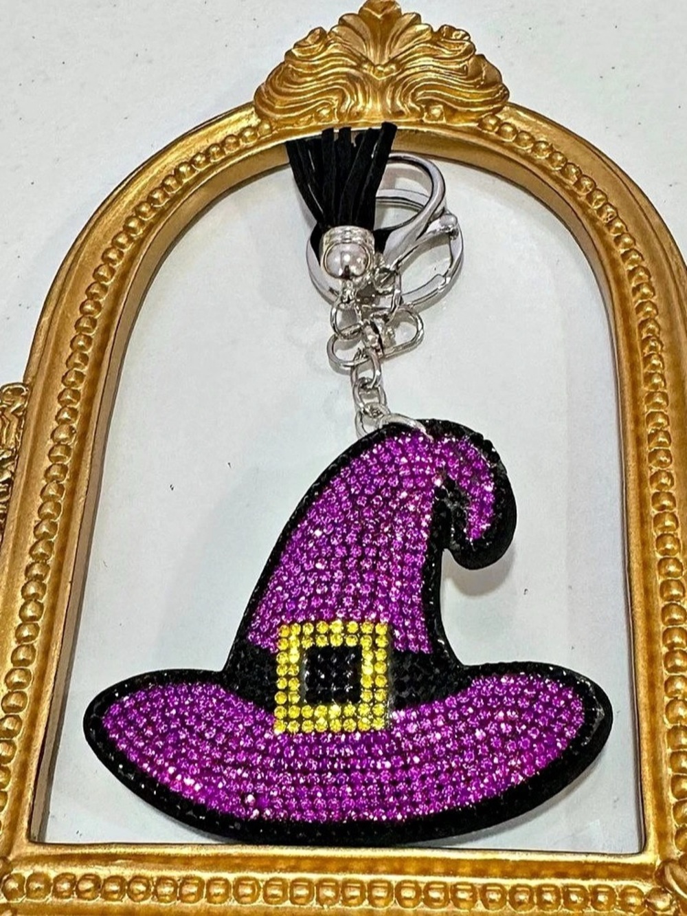 New Purple Witch Hat Keychain